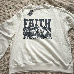 Elevated Faith oversized crewneck